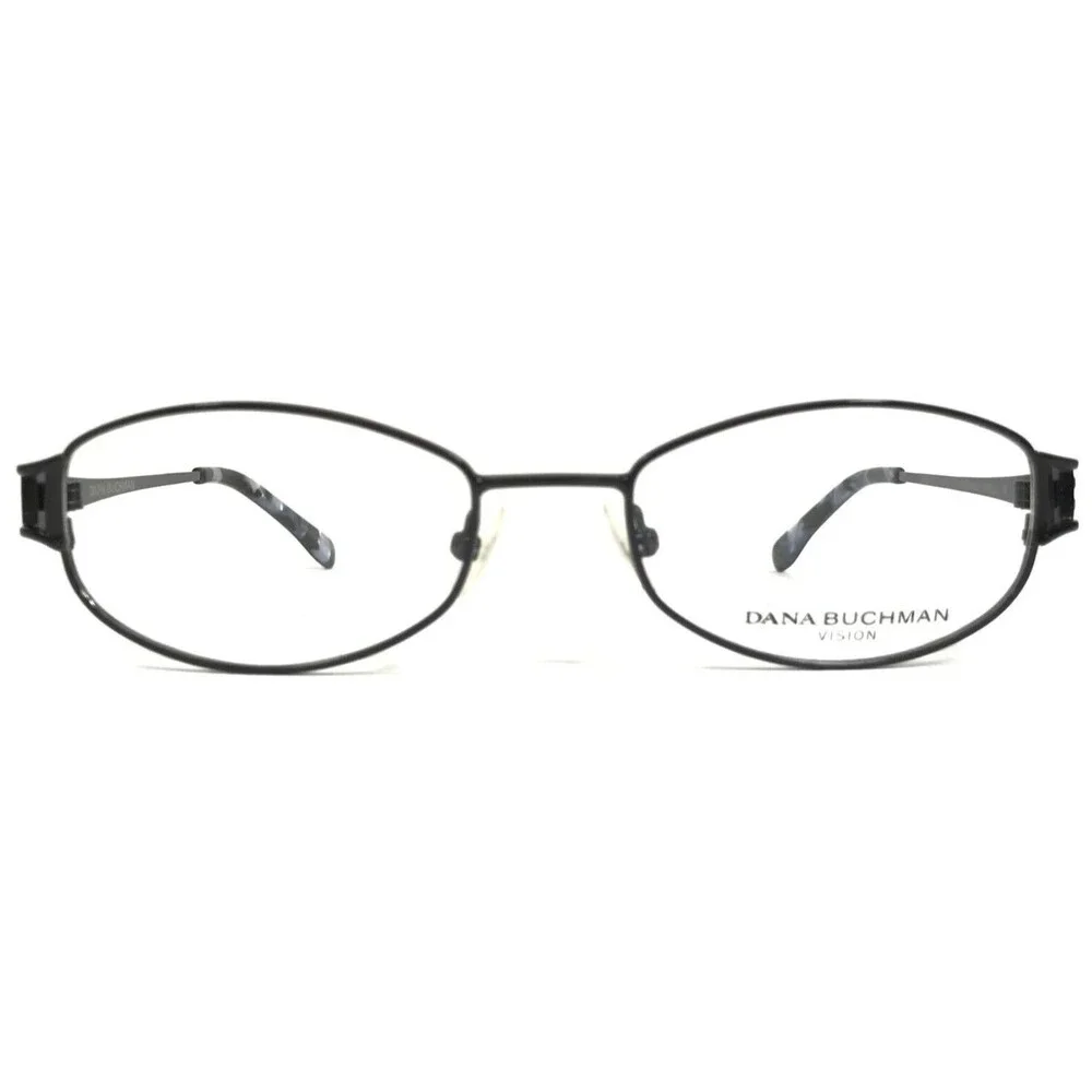 Dana Buchman Eyeglasses Frames ESTELLE BK Black Wire Rim Crystals 50-18-130